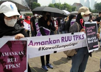 Desak pengesahan RUU TPKS (Foto: Dery Ridwansah/jawapost.com)