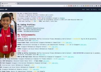 Dzuizz Annajib dengan prestasi menterengnya (Twitter/ @collegemenfess)