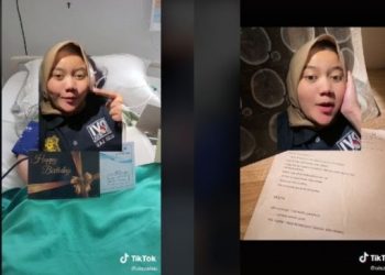 Pengguna TikTok membagikan kisahnya terkena stroke akibat begadang. (TikTok/@olszalau)
