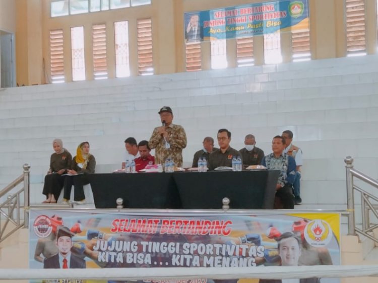 Maulana Buka Kejuaraan Kickboxing Indonesia Kota Jambi yang Pertama