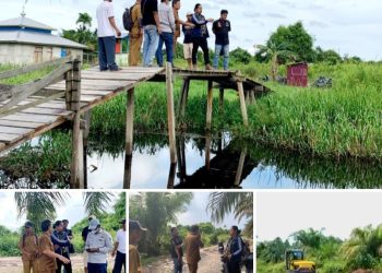Ketua Komisi II DPRD Tanjabbar, Tinjau Lokasi Banjir Kecamatan Bram Itam