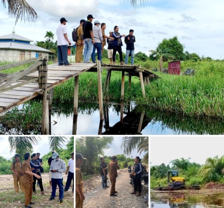 Ketua Komisi II DPRD Tanjabbar, Tinjau Lokasi Banjir Kecamatan Bram Itam