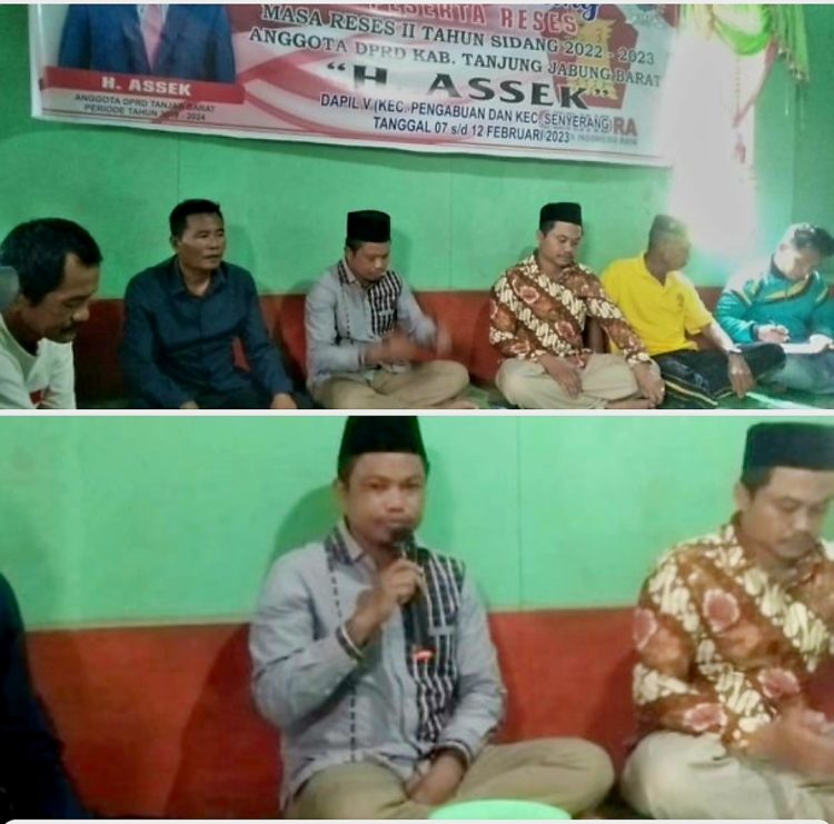 Reses ke Dapil V, H. Assek Tampung Aspirasi Masyarakat Senyerang dan Pengabuan