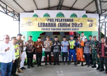 Bupati Tanjab Barat Tinjau Sejumlah Pos Pengamanan Dalam Mengatasi Arus Balik Lebaran