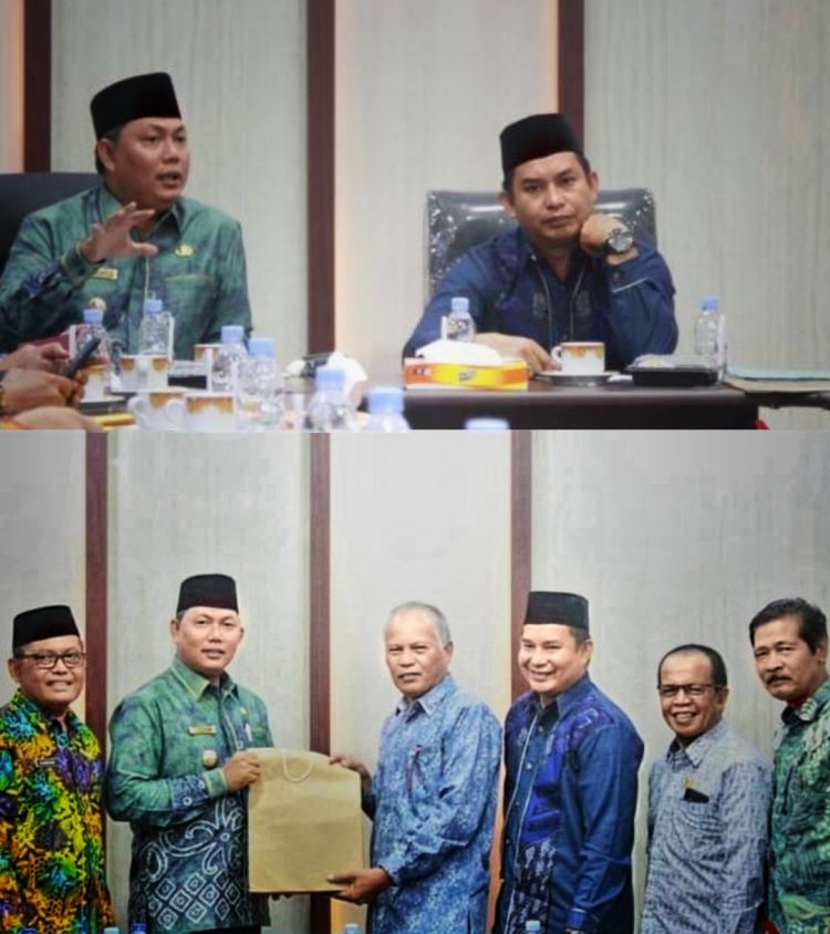 Dapat Kunjungan Kerja Dari DPRD Kota Sungai Penuh. Wabub Tanjabbar Sambut Hangat Di Ruang Rapat Bupati