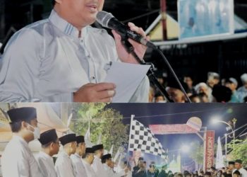 Bupati Tanjabbar Lepas Peserta Fastipal Pawai Takbiran Hari Raya Idul Adha  1444 H/2023 M