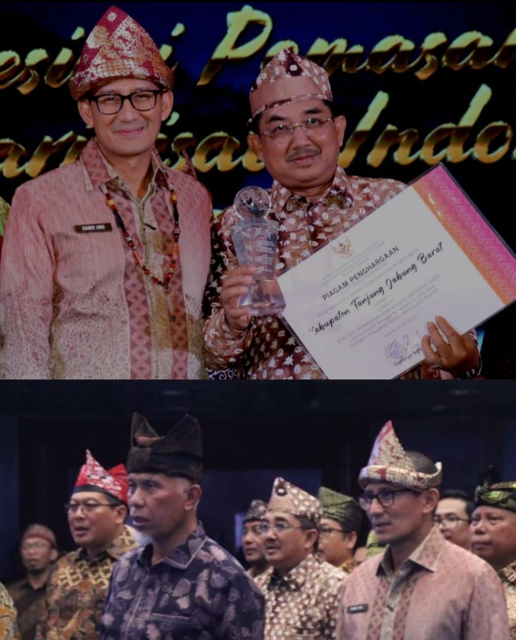Pemkab Tanjab Barat Raih Penghargaan Video Kreatif BBWI Tahun 2023