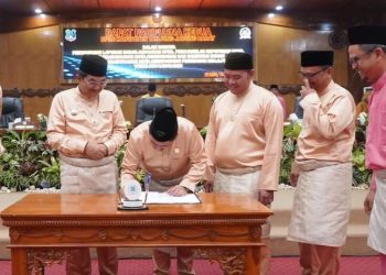 DPRD Tanjabbar Gelar Rapat Paripurna Penandatanganan KUA  dan PPAS Tahun Anggaran 2023