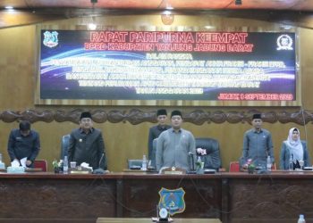 DPRD Tanjabbar Gelar Paripurna Ke-IV, Raperda Tentang Perubahan APBD TA 2023