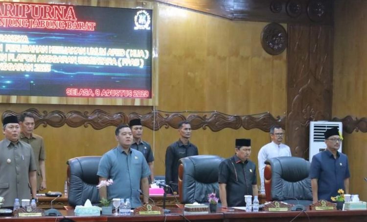 DPRD Tanjabbar Gelar Paripurna Pertama Penyampaian Nota Rancangan KUA dan PPAS