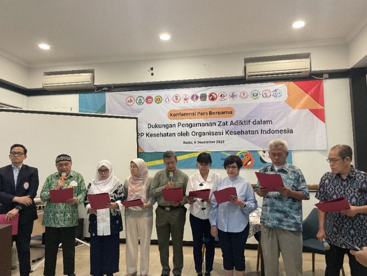 Organisasi Kesehatan di Indonesia Dukung Pengamanan Zat Adiktif di Dalam RPP Kesehatan
