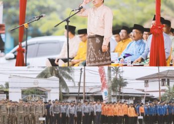 Bupati Tanjab Barat Jadi Inspektur Upacara Peringatan HUT Jambi ke-67 Tahun 2024