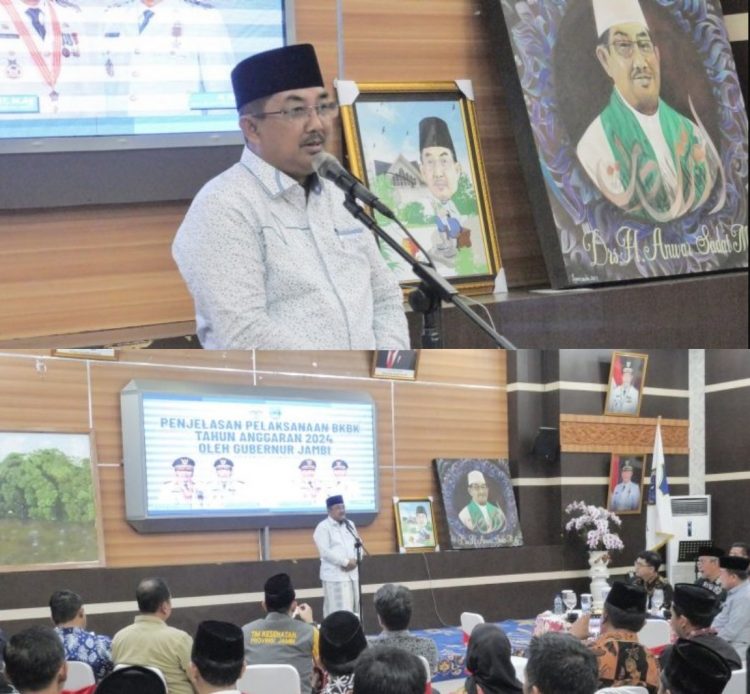 Bupati Tanjab Barat Sambut Kunker Gubernur Jambi dalam Rangka Evaluasi Program Kegiatan BKBK TA 2023