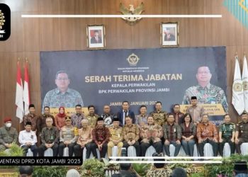 Wakil Ketua DPRD Kota Jambi Hadiri Langsung Sertijab Kepala Perwakilan BPK Provinsi Jambi