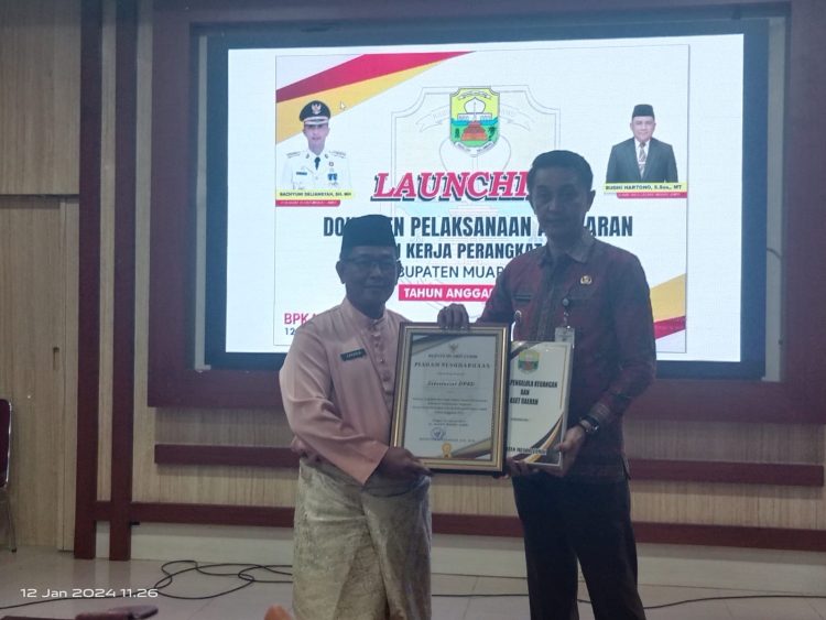BPKAD Muaro Jambi Launching Penyerahan DPA SKPD TA 2024, Ini Pesan Bupati