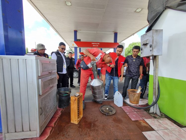 Jelang Mudik Lebaran: Polda Jambi Sidak ke 3 SPBU dan Ini Hasilnya