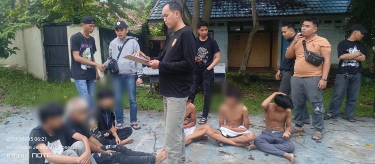 Belasan Pemuda di Kota Jambi Diamankan Polisi,  Diduga Anggota Gank Motor