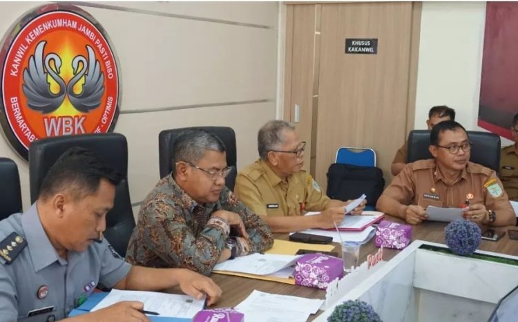 Harmonisasi di Kanwil Kemenkumham, Bapemperda DPRD Kota Jambi Bahas Ini