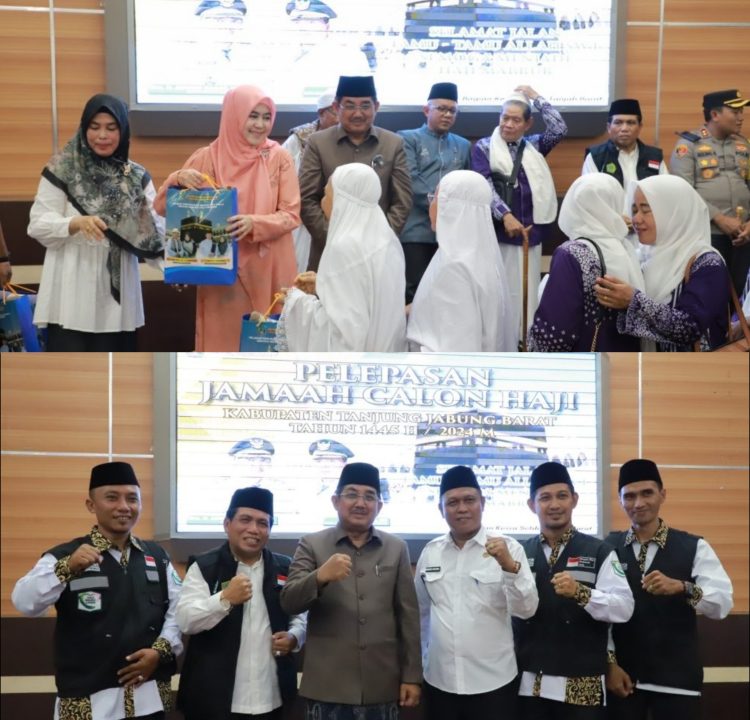 Bupati Tanjab Barat Lepas 398 Jamaah Haji, Titip Doa untuk Kemajuan Kabupaten