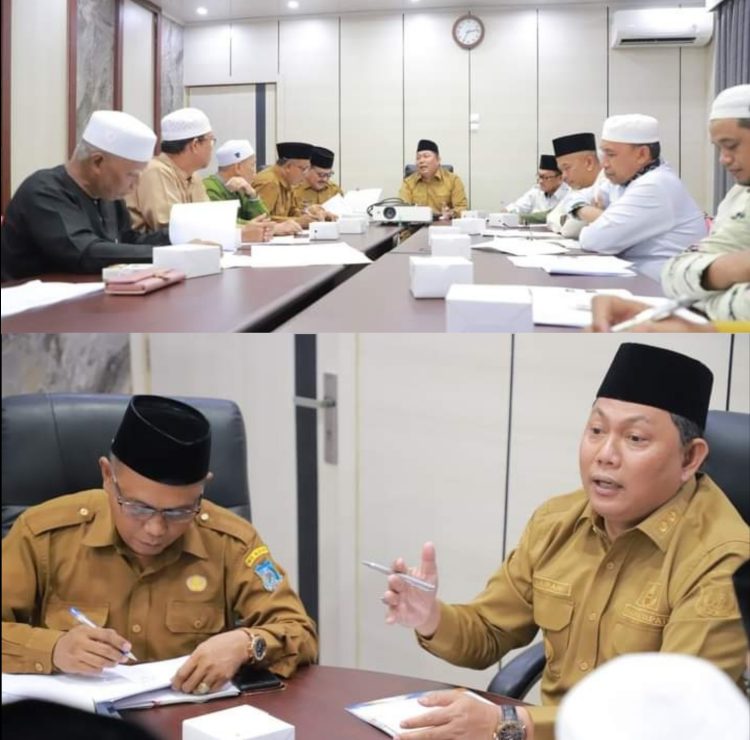 Rapat Penentuan Dewan Hakim dan Panitera MTQ ke-52 Tingkat Kabupaten Tanjab Barat Tahun 2024 Dipimpin Wakil Bupati