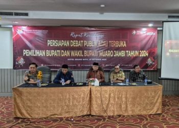 Ketua DPRD Muaro Jambi Hadiri Rakor Persiapan Debat Pilkada 