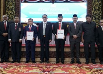 DPRD Jambi Gelar Rapat Paripurna Penyerahan LHP atas LKP Tahun Anggaran 2023