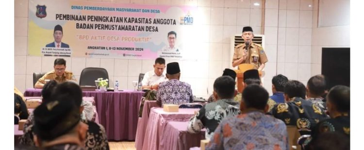 Agus Sanusi Buka Secara Resmi Kegiatan Pembinaan Peningkatan Kapasitas Anggota BPD