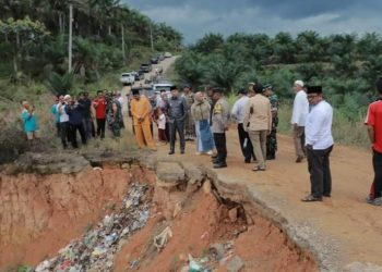 Pjs Bupati Tanjabbar Tinjau Jalan Rusak di Dua Desa