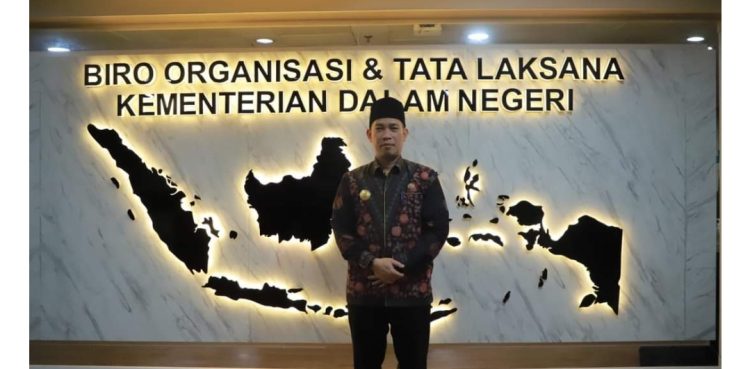 Pjs Bupati Sambangi Kemendagri Konsultasi Rakor Kelembagaan dan Ketatalaksanaan Pemda