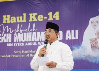 Bupati Tanjab Barat Hadiri Langsung Haul ke-14 Syekh Muhammad Ali di Ponpes Al Baqiyatush Shalihat