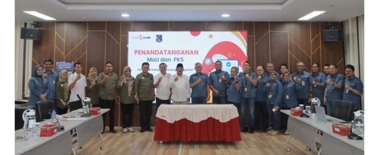 Bupati Tanjung Jabung Barat Teken MoU dan PKS dengan Bank 9 Jambi