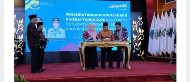 Gubernur Jambi dan OPD Teken Perjanjian Kinerja 2025, Al Haris: Harus Sesuai Target