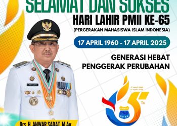 Pemerintah Kabupaten Tanjung Jabung Barat Mengucapkan Selamat dan Sukses Hari Lahir PMII Ke 65