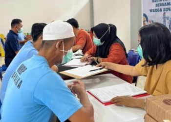 Layanan Kesehatan Holistik, Lapas Palangka Raya Perkuat Pembinaan Lewat Pemeriksaan Medis