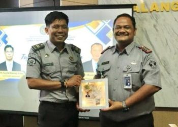 Penuh Haru, Lapas Palangka Raya Lepas Dua Kasubsi yang Pindah Tugas