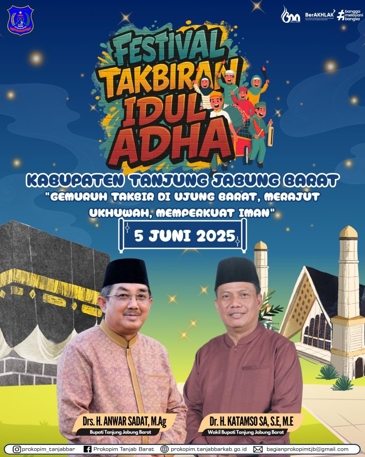 Pemkab Tanjab Barat Adakan Festival Takbiran Idul Adha 2025