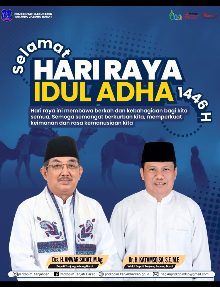 Pemkab Tanjung Jabung Barat: Selamat Idul Adha 2025