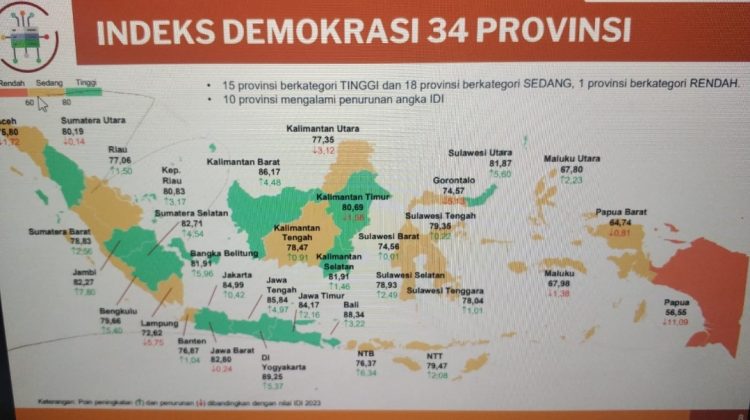 Jambi Masuk 9 Besar Nasional IDI 2024, Catat Kenaikan Tertinggi di Indonesia
