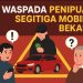 Ilustrasi penipuan segitiga mobil
