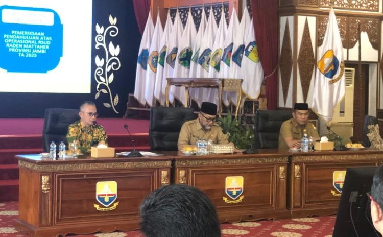 Sekda Provinsi Jambi Pimpin Exit Meeting dan Entry Meeting BPK RI