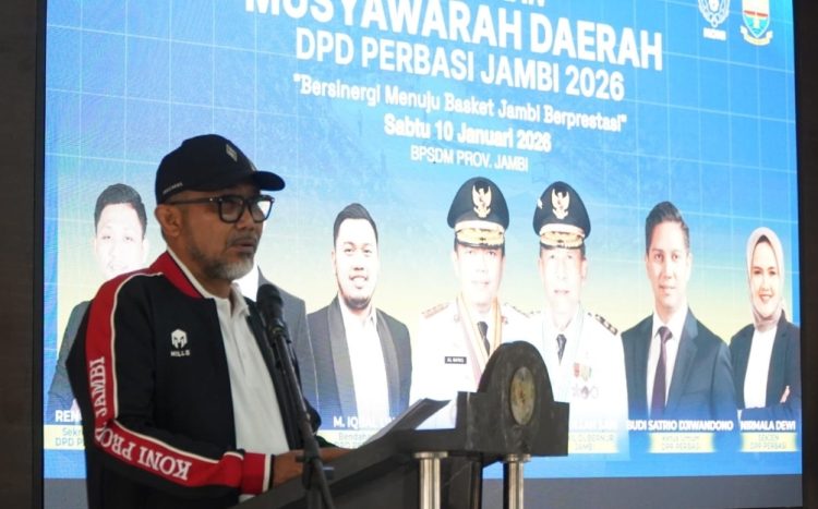 Pemprov Jambi Dorong PERBASI Perkuat Pembinaan Atlet Lewat Musda 2026