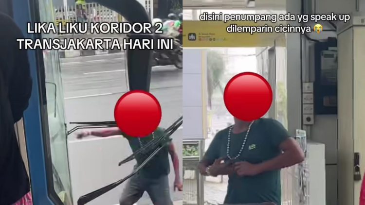 Viral Pria Rusak Wiper Bus TJ di Koridor 2 hingga Nyaris Lempar Tutup Tong Sampah, Diduga Mengamuk Tak Terima Bajajnya Kena Senggol