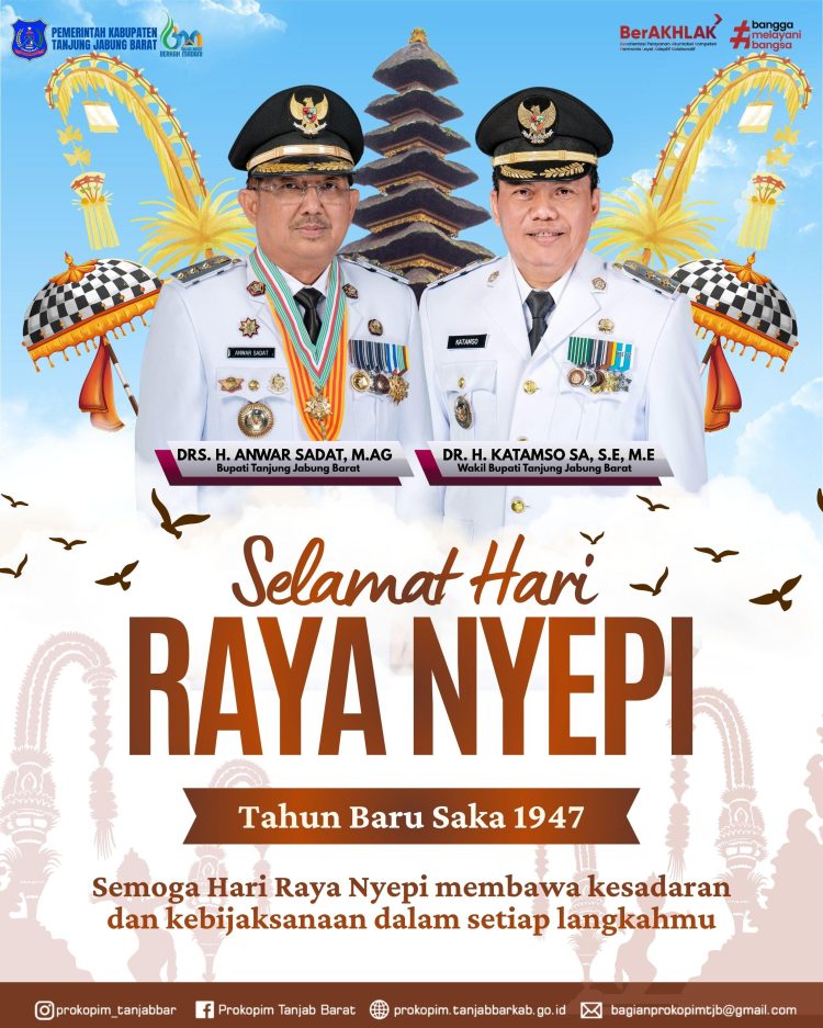 Pemkab Tanjab Barat: Selamat Hari Raya Nyepi 2026