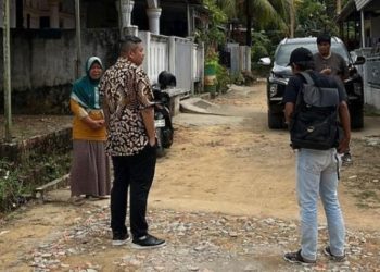 Tepati Janji Takziah, Ketua DPRD Kota Jambi Bangun Jalan Lingkungan untuk Kenang Almarhum Raffi