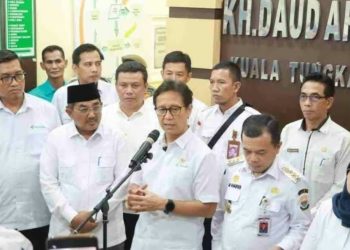 Bupati Anwar Sadat Sambut Menkes RI di RSUD KH Daud Arif, Dorong Peningkatan Layanan Kesehatan Tanjab Barat