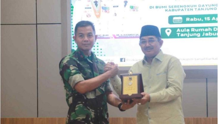 Sambut Danrem 042/Gapu, Bupati Anwar Sadat Tegaskan Sinergi Pemda dan TNI Kunci Pembangunan Tanjab Barat