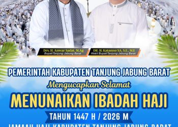 Pemkab Tanjab Barat Mengucapkan Selamat Menunaikan Ibadah Haji Tahun 2026