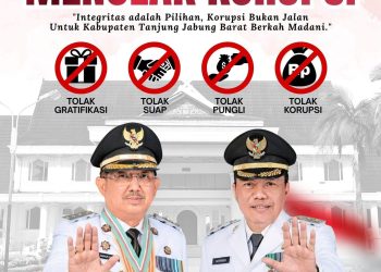 Pemkab Tanjab Barat Menolak Korupsi