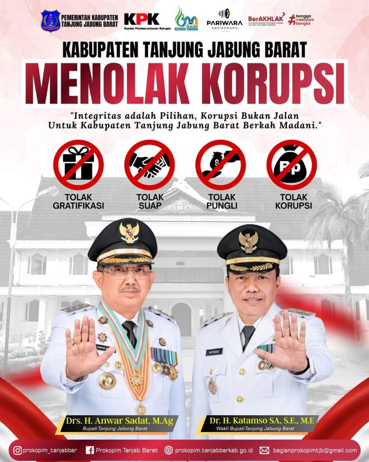 Pemkab Tanjab Barat Menolak Korupsi